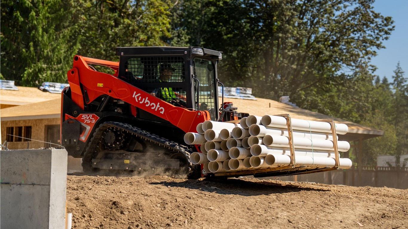 Skid Steer SVL75-3 (Track) 74″ rental in Orillia